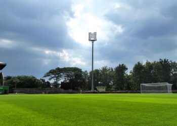 Aerial view Stadion Trisanja Slawi